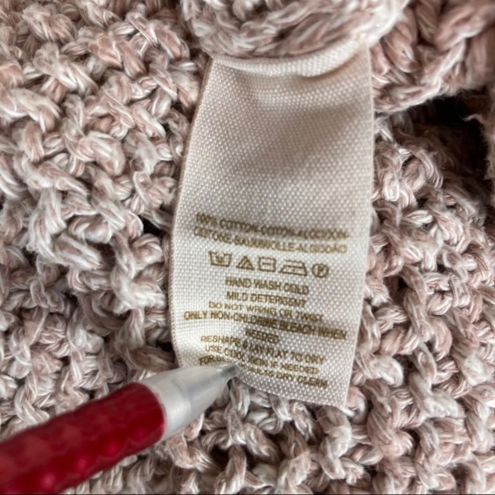 Free People Sahara Crochet Knit Pullover Sweater Scoop Neck Women’s Sz‎ Medium